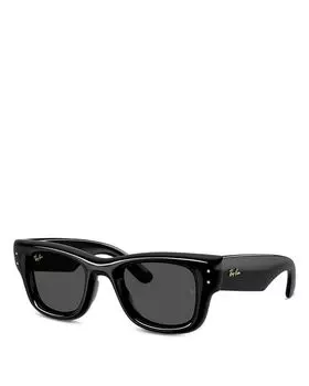 Wayfarer Puffer A$AP Rocky квадратные солнцезащитные очки, 47 мм Ray-Ban, черный