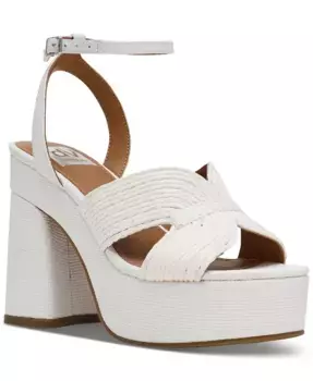 Waylan Raffia Platform Dress Sandals – сандалии на платформе Waylan из рафии DV Dolce Vita, белый
