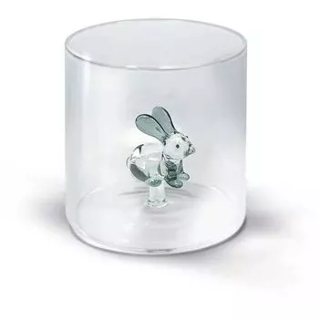 WD LIFESTYLE стеклянная кружка кролик, прозрачный