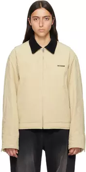 We11done Бежевая ватная куртка