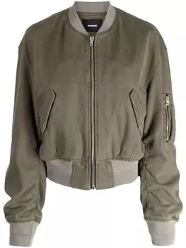 We11done бомбер с карманом на рукаве, зеленый