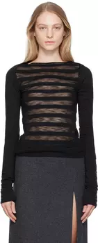 We11done Черный кардиган-болеро