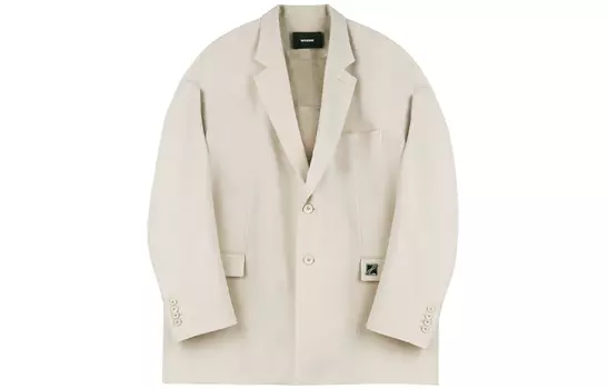 WE11DONE Деловые костюмы унисекс бежевого цвета