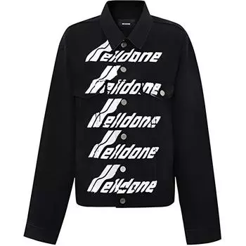 WE11DONE Джинсовая куртка унисекс черная