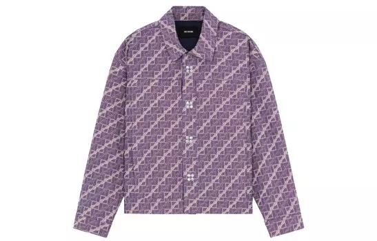 WE11DONE Джинсовая куртка унисекс фиолетовая