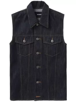 We11done джинсовый жилет, синий