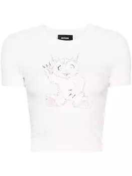 We11done футболка Doodle Monster, белый