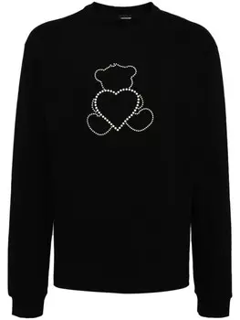 We11done футболка Pearl Bear, черный