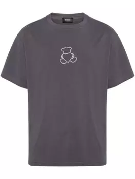 We11done футболка Pearl Bear, серый