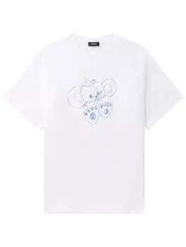 We11done футболка с графическим принтом, белый