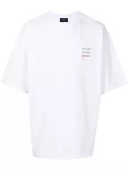 We11done футболка с логотипом, белый