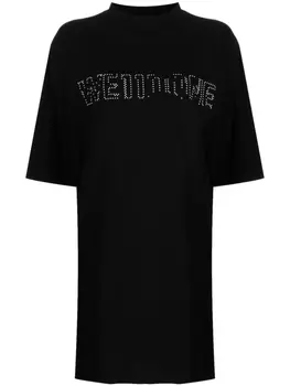 We11done футболка с логотипом, черный