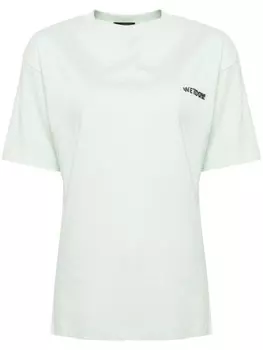 We11done футболка с логотипом, зеленый