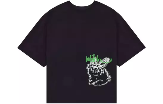 WE11DONE Футболка SS22 унисекс черная