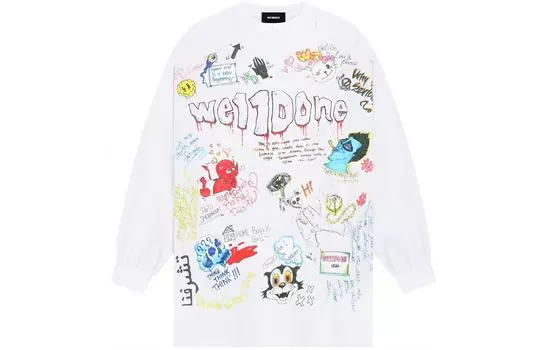 WE11DONE Футболка SS24 унисекс белая