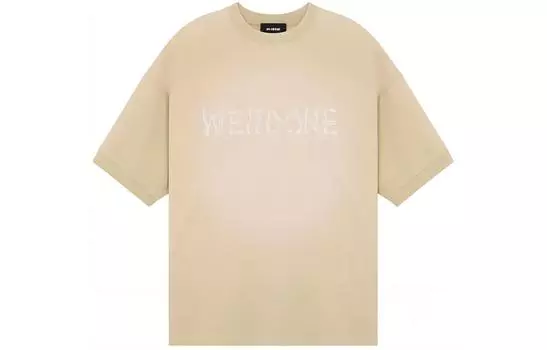 WE11DONE Футболка SS24 унисекс бежевая