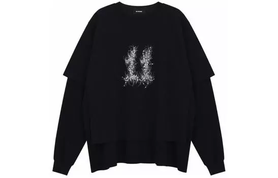 WE11DONE Футболка SS24 унисекс черная