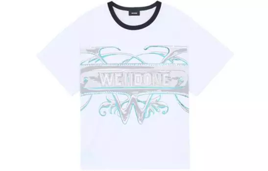 WE11DONE Футболка унисекс белые