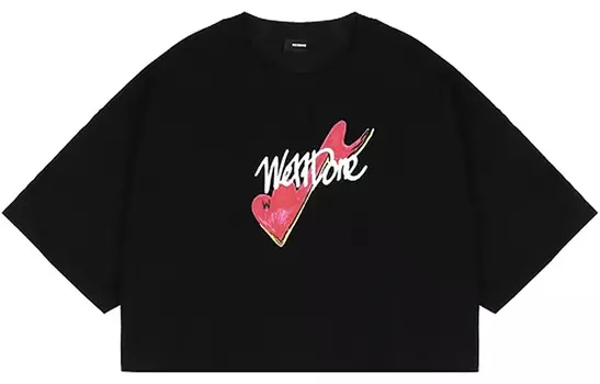 WE11DONE Футболка унисекс черные