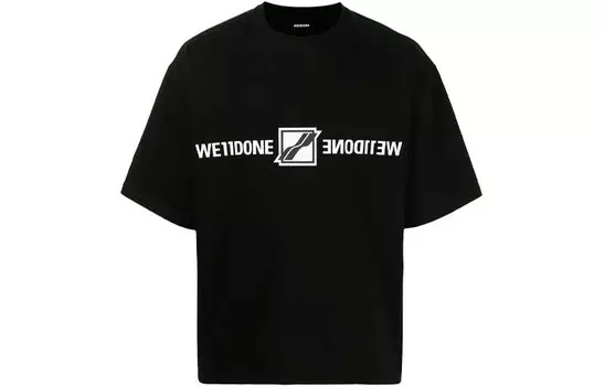 WE11DONE Футболка унисекс черные