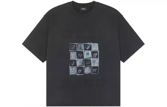 WE11DONE Футболка унисекс черные