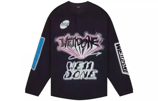 WE11DONE Футболка унисекс черные