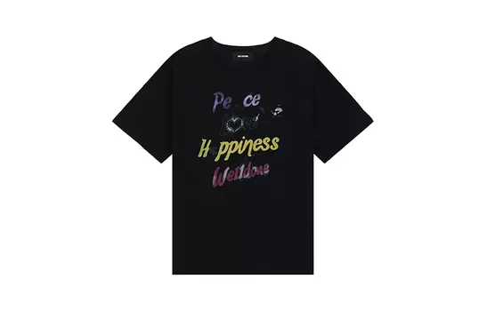 WE11DONE Футболка унисекс черные