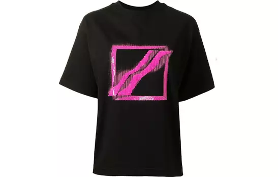 WE11DONE Футболка унисекс черные