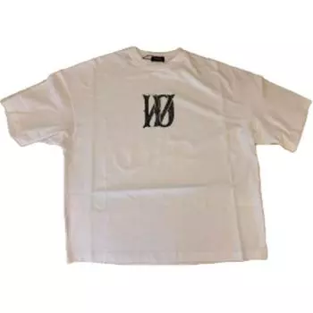 WE11DONE Футболка унисекс FW24 белая