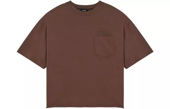 WE11DONE Футболка унисекс коричневые