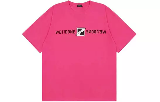 WE11DONE Футболка унисекс розовые