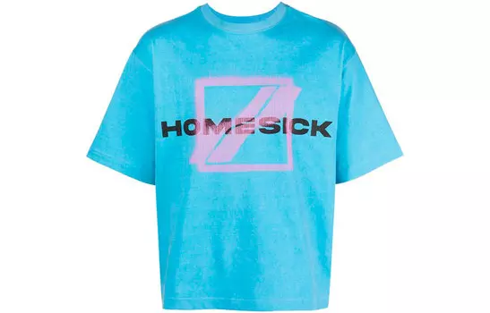 WE11DONE Футболка унисекс синие