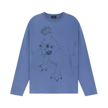 WE11DONE Футболка унисекс синие