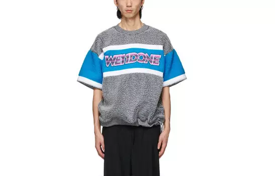 WE11DONE Футболка унисекс синие