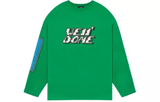 WE11DONE Футболка унисекс зеленые