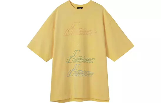 WE11DONE Футболка унисекс желтые