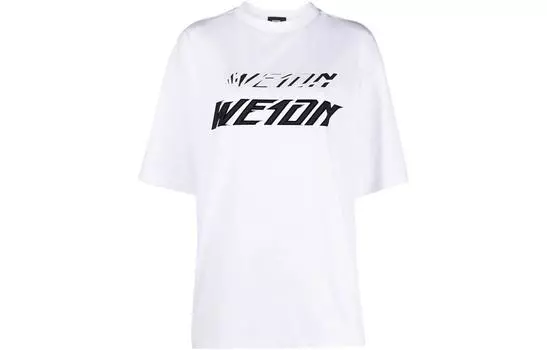 WE11DONE Футболка женская белые