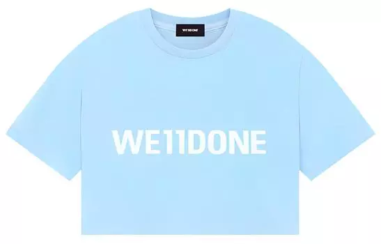 WE11DONE Футболка женская SS23, синяя