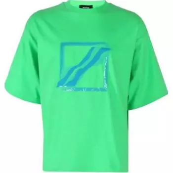 WE11DONE Футболка женская зеленые