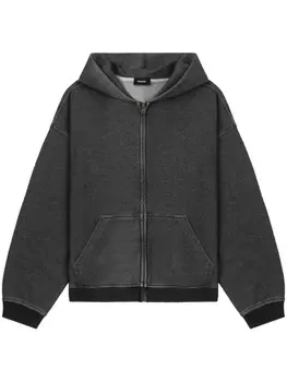 We11done худи на молнии, серый