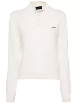 We11done кашемировая рубашка поло, серый