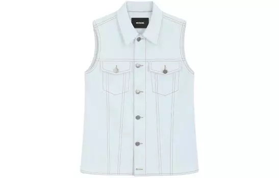 WE11DONE Майка женская светло-голубая