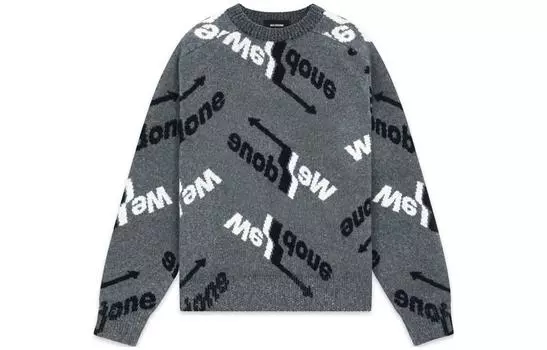 WE11DONE Осень-зима 22 Свитер унисекс серый