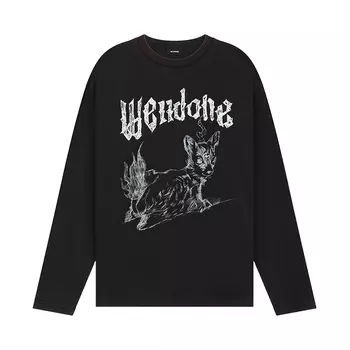 WE11DONE Отбеленная футболка