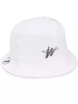 We11done панама с логотипом, белый