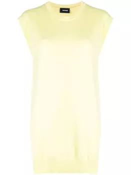 We11done платье с рукавами кап, желтый