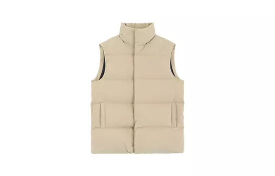 WE11DONE Пуховый жилет унисекс бежевый