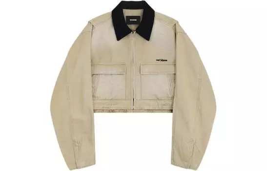 WE11DONE SS24 Джинсовая куртка женская бежевая