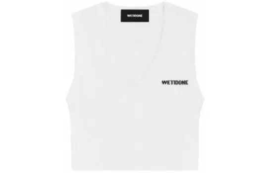 WE11DONE SS24 Жилет женский белый