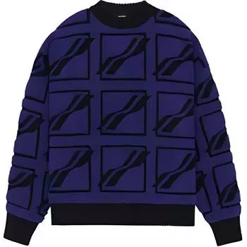 WE11DONE Свитер унисекс фиолетовый